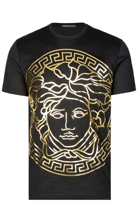 t shirt versace logo medusa|versace t shirt medusa head.